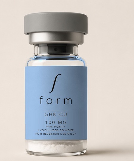 GHK-Cu 100mg lyophilized biochemical reference material vial