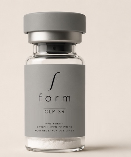 Grey lyophilized GLP-3R biochemical reference material vial