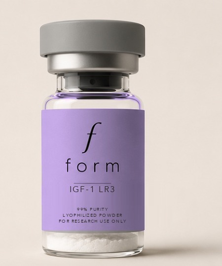 IGF-1 LR3 lyophilized biochemical reference material vial