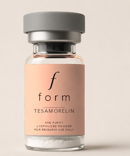 Tesamorelin lyophilized biochemical reference material vial